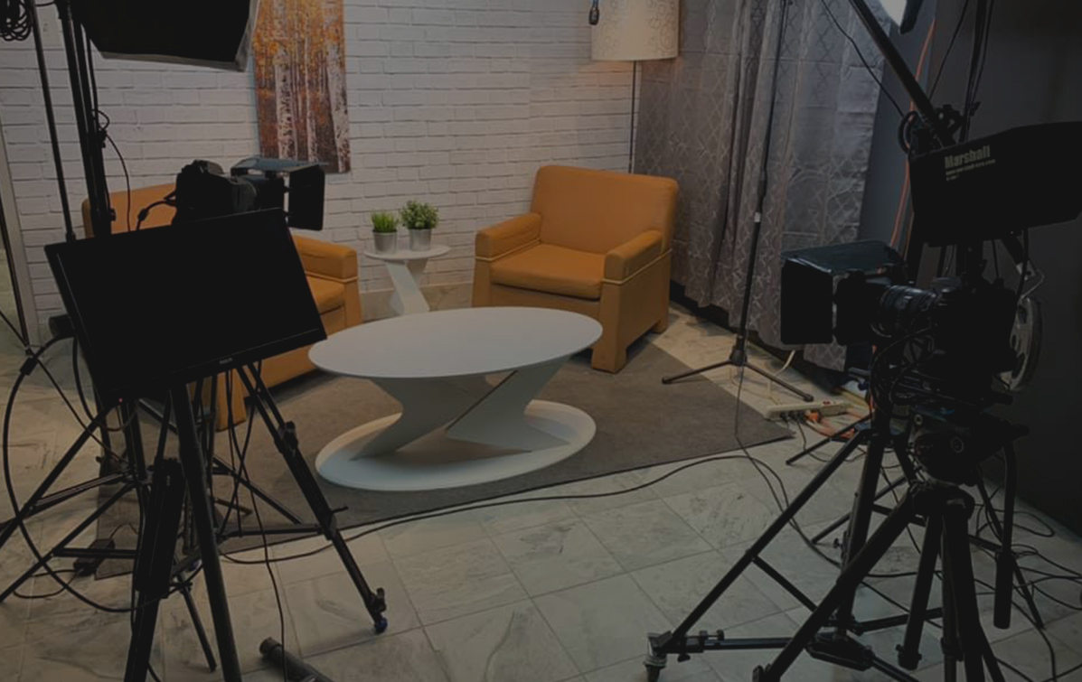 Intérieur d'un studio d'enregistrement